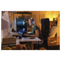 HX DESK MONITOR ARM WITH HD PIVOT MATTE BLACK