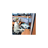 ERGOTRON Work-Fit-C single LCD Card LD sit-stand bis...