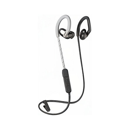 Poly BackBeat Fit 350 - Kopfhörer - Ohrbügel - im Ohr - Sport - Grau - Weiß - Binaural - Schweißresistent - Wasserfest