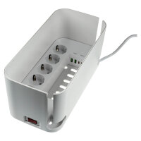 RealPower PowerBox 522 - 1,5 m - Drinnen - Weiß - 5 AC-Ausgänge - 3,1 A - 5 V