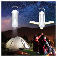 RealPower LED Outdoor Light 190,solar,weiss,6.000 mAh