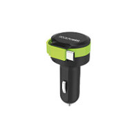 RealPower KFZ-Ladegerät Charger C 2400mA 1xUSB 1xUSB-C