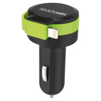 RealPower KFZ-Ladegerät Charger L 2400mA 1xUSB 1xLightning