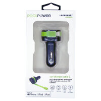RealPower KFZ-Ladegerät Charger L 2400mA 1xUSB 1xLightning