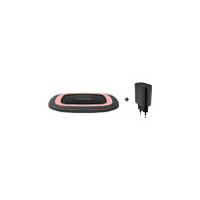 RealPower Ladegerät FreeCharge-10 + Adapter schwarz/rosa