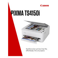T Canon PIXMA TS4150i 3in1 Tintenstrahl-Multifunktionsdrucker - A4, Drucker, Scanner, Kopierer, USB, WLAN, Duplex