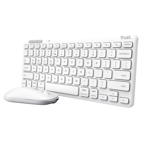 Trust Lyra Wireless Keyboard & Mouse White DE