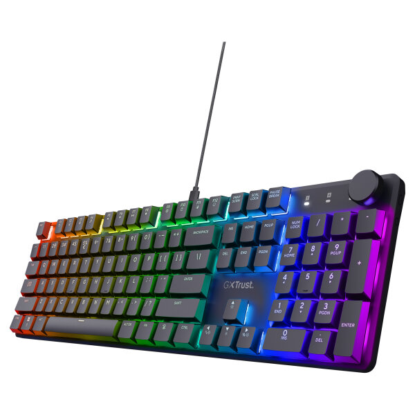 Trust GXT 866 Torix, USB, Mechanischer Switch,LED, Schwarz