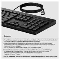 HP 125 G2 USB Wired Keyboard (EU)