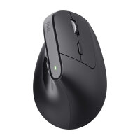 Trust Bayo+ Kabellose Ergonomische Mouse Bluetooth und 2,4G-USB-Mikroempfänger, Auflösung 2.400 dpi