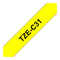 BROTHER P-Touch TZE-C31 schwarz auf neon gelb 12mm