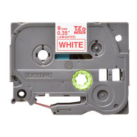 BROTHER P-Touch TZE-222 rot auf weiss 9mm