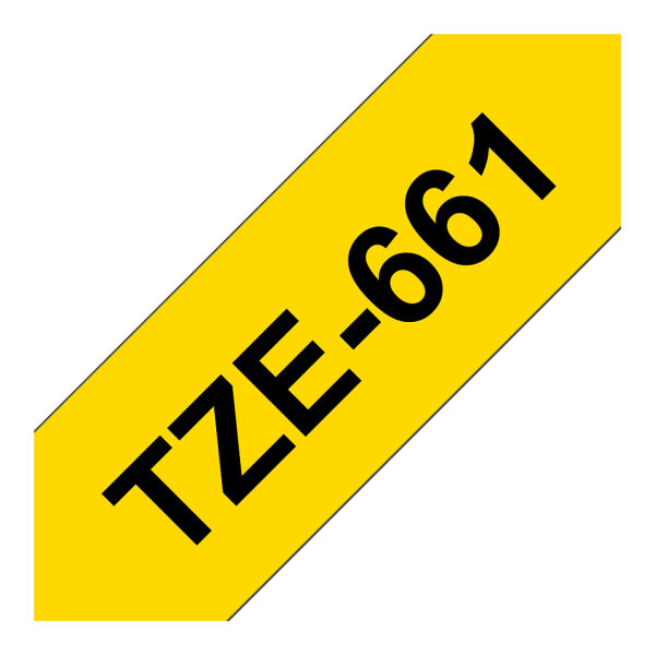BROTHER P-Touch TZE-661 schwarz auf gelb 36mm