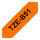 BROTHER P-Touch TZE-B51 schwarz auf neon orange 24mm