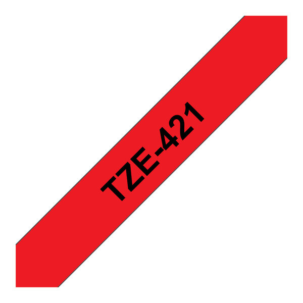 BROTHER P-Touch TZE-421 schwarz auf rot 9mm