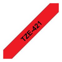 BROTHER P-Touch TZE-421 schwarz auf rot 9mm