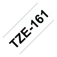 BROTHER P-Touch TZE-161 schwarz auf clear 36mm