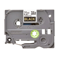 BROTHER P-Touch TZE-334 gold auf schwarz 12mm