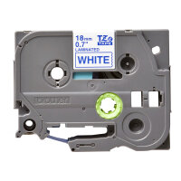 BROTHER P-Touch TZE-243 blau auf weiss 18mm