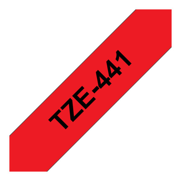 BROTHER P-Touch TZE-441 schwarz auf rot 18mm