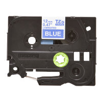 BROTHER P-Touch TZE-535 weiss auf hard blau 12mm