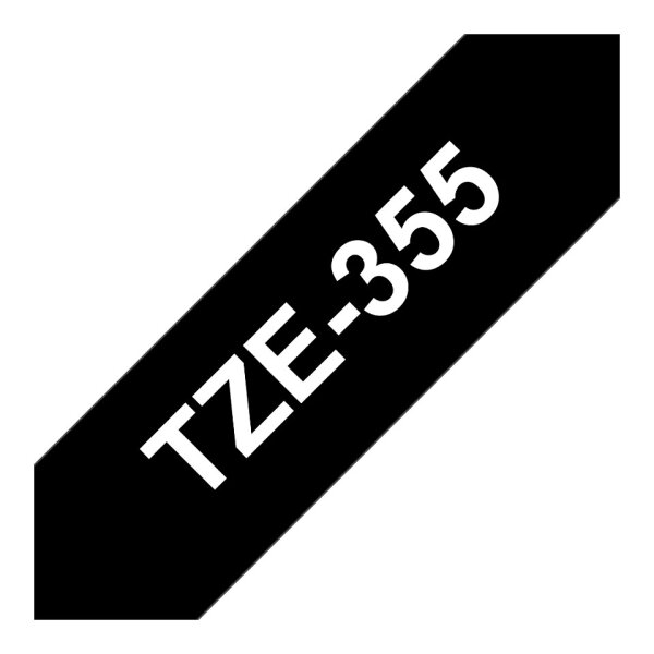 BROTHER P-Touch TZE-355 weiss auf schwarz 24mm