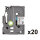 BROTHER Schriftband TZe-241CIV Schwarz auf Wei 18mm x 8m
