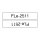 BROTHER FLe-2511 FLe-Einzelfhnchen-Etiketten weiss/schwarz 72 St/Kassette fr Brother P-touch D800W, P900W, P950NW