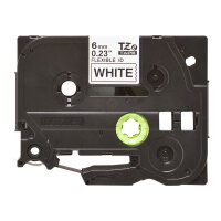 BROTHER P-Touch TZE-FX211 schwarzin weiss 6mm