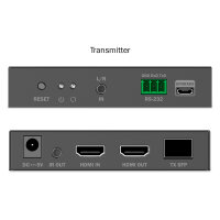 DIGITUS Extender Set HDMI Fiber IP 4K/60Hz schwarz