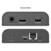 DIGITUS Extender Set HDMI KVM 4K/60Hz schwarz
