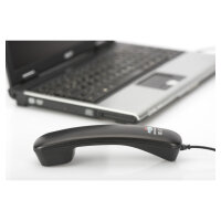 DIGITUS Telefonhörer USB-A, für Skype, Kabel 1.8-1.9m