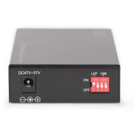 DIGITUS Konverter Gigabit PoE Multim. Media RJ45/SC MM PSE