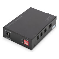DIGITUS Konverter Gigabit PoE Multim. Media RJ45/SC MM PSE