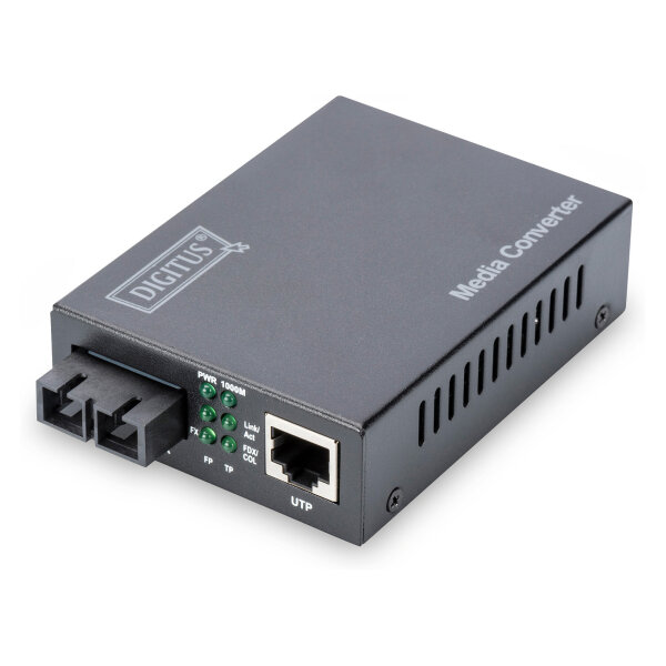 DIGITUS Medienkonverter Gigabit RJ45/SC Singelmode