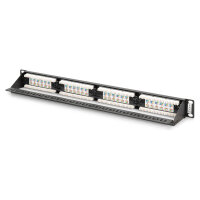 DIGITUS Patchpanel 1U 24-Port LSA Cat6 8P8C ungeschirmt
