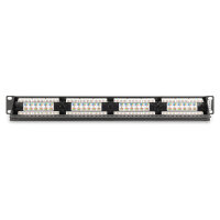 DIGITUS Patchpanel 1U 24-Port LSA Cat6 8P8C ungeschirmt