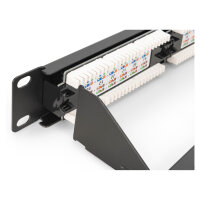 DIGITUS Patchpanel 1U 24-Port LSA Cat6 8P8C ungeschirmt