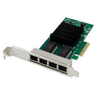 DIGITUS Netzwerkkarte PCI-e 4Port RJ45 Gigabit Intel I350