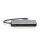 Docking USB-C->HDMI,USB3.2,RJ45,SD,MicroSD,PD Alu si