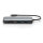 Docking USB-C->HDMI,USB3.2,RJ45,SD,MicroSD,PD Alu si