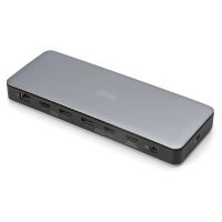 Docking USB-C->HDMI,DP,USBA,USBC,RJ45,DC,Audio silbe
