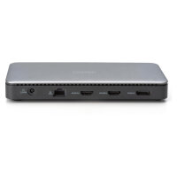 Docking USB-C->HDMI,DP,USBA,USBC,RJ45,DC,Audio silbe