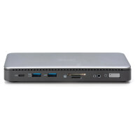 Docking USB-C->HDMI,DP,USBA,USBC,RJ45,DC,Audio silbe