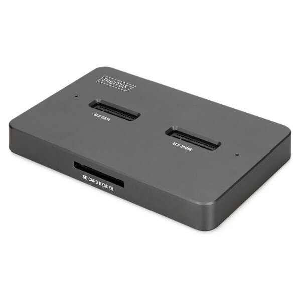 Docking USB-C->NVMe SSD,SATA SSD, SD