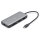 Docking USB-C->HDMI,USB3.0,RJ45,SD,MicroSD,CPD Alu s