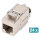 Digitus Keystone-Modul Cat. 8.1, geschirmt, 24 Stck (silber, werkzeugfreier Montageanschluss)