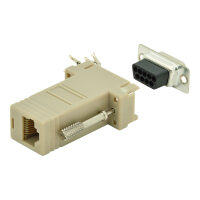 DIGITUS RS 232 Adapter, DB9, RJ45, Modular DB9 M, RJ45 F