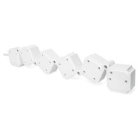 DIGITUS Steckdosenleiste 4x + 2USB, Schalter, Flexibel 1,6m