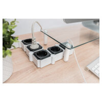 DIGITUS Steckdosenleiste 4x + 2USB, Schalter, Flexibel 1,6m